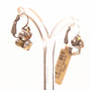 Konplott, Ballroom Crystal Cluster French Hook Earrings, Yellow Oyster/Silver