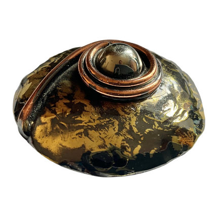 Creative Copper Brooch