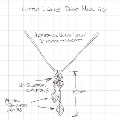 Pilgrim Little Leaves Pendant, Rose/Gold