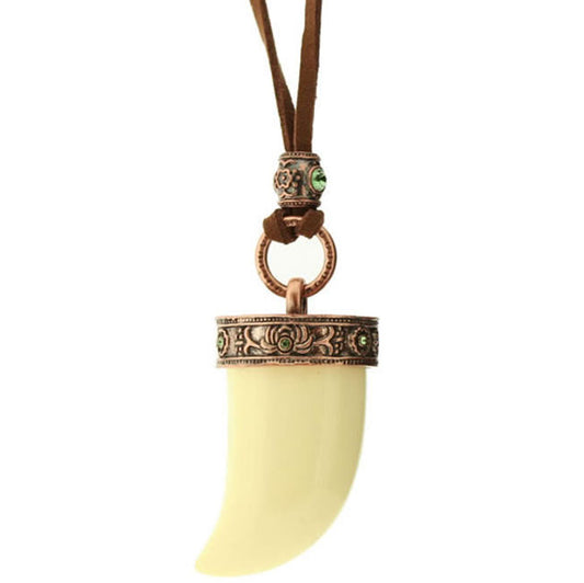 A&C Zanzibar Impresive Necklace, Mint/Copper
