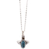 A&C Lucky Bugs Small Pendant, Blue/Silver
