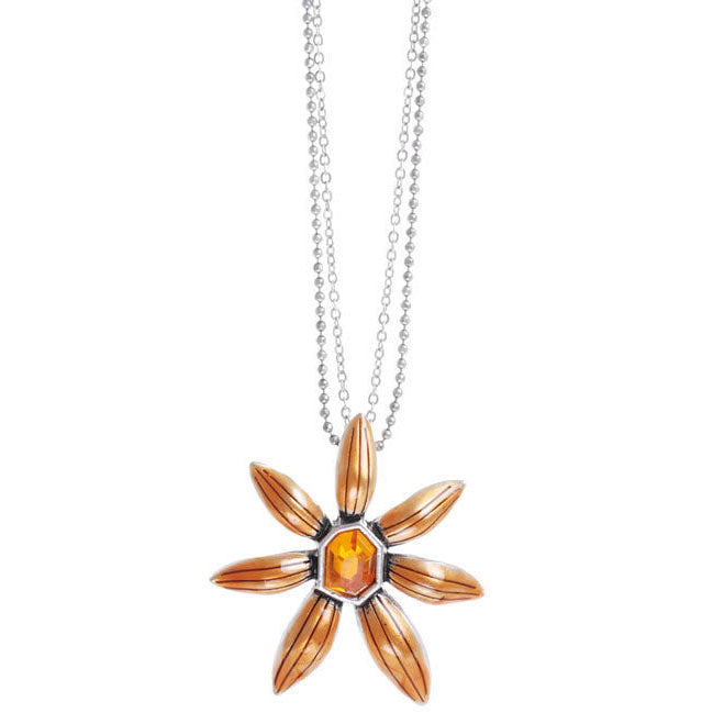 A&C Sweet Flower Pendant, Orange