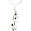 Pilgrim Silhouette Elaborate Long Necklace, Black/Silverblack/Silver