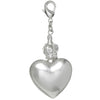 Pilgrim Mega Charm Royal Heart Mega Charm, Crystal/Silver