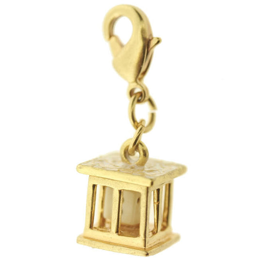 Pilgrim Charms Ready To Play Charm (Dice Inside Cage), Gold