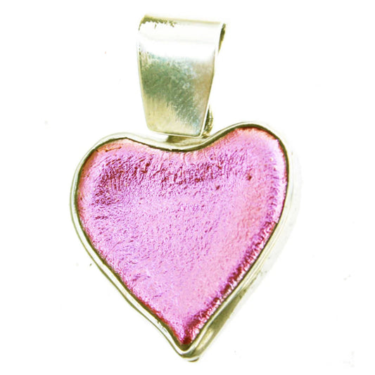 Dichroic Pendant set in Silver
