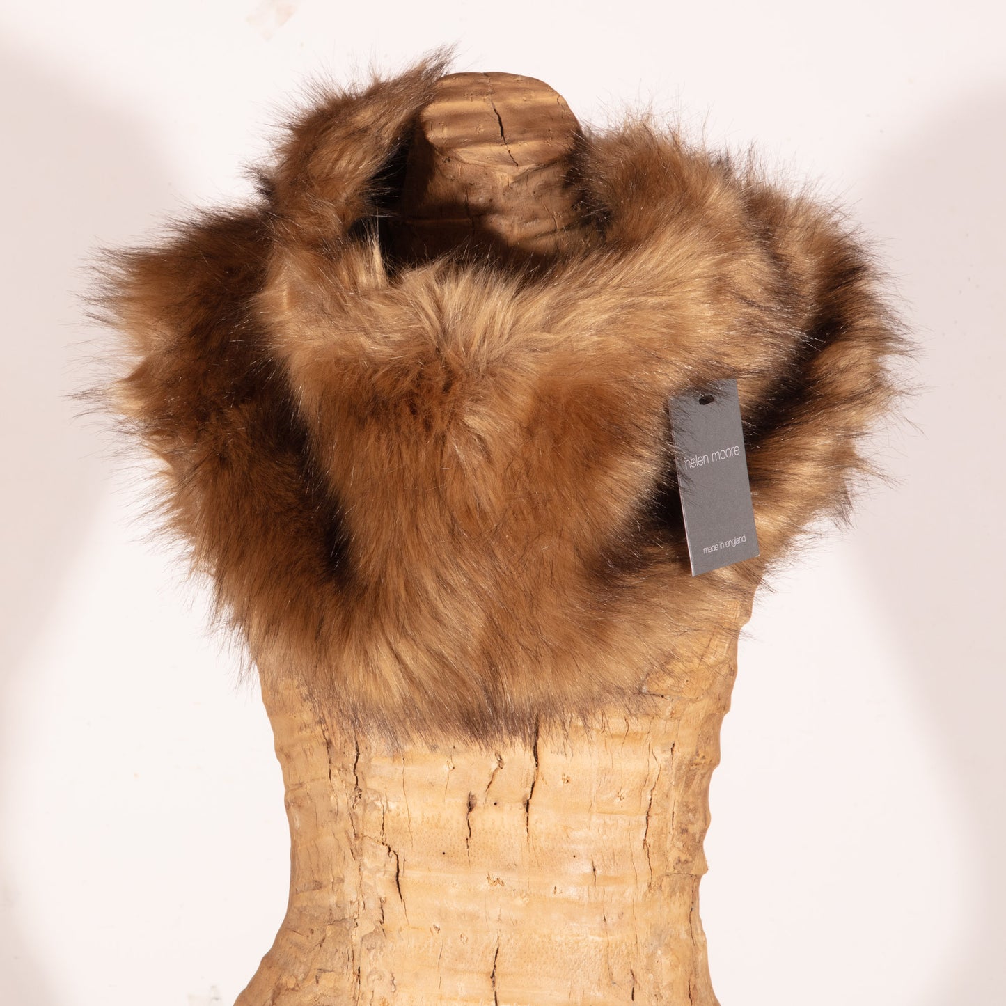 Wide Collar Faux Fur by Helen Moore in Mapel