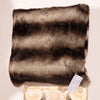Faux Fur Square Cushion by Helen Moore in Chinchilla, 48cm