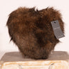 Faux Fur Heart Cushion by Helen Moore in Brandy