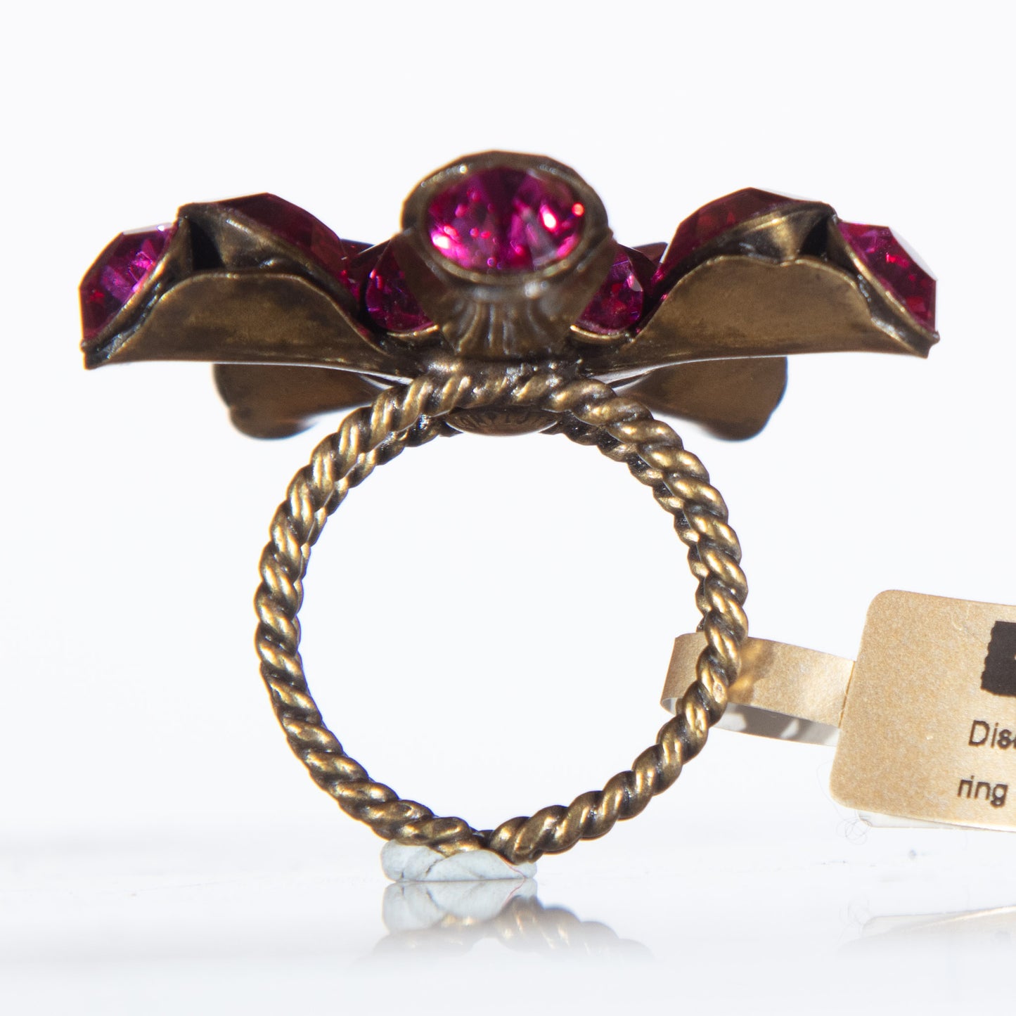 Konplott, Disco Star A Flamboyant Ring, Deep Pink/Gold
