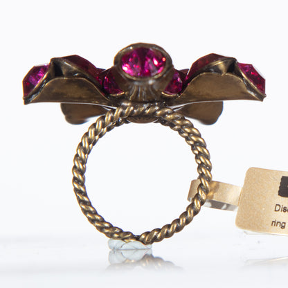 Konplott, Disco Star A Flamboyant Ring, Deep Pink/Gold