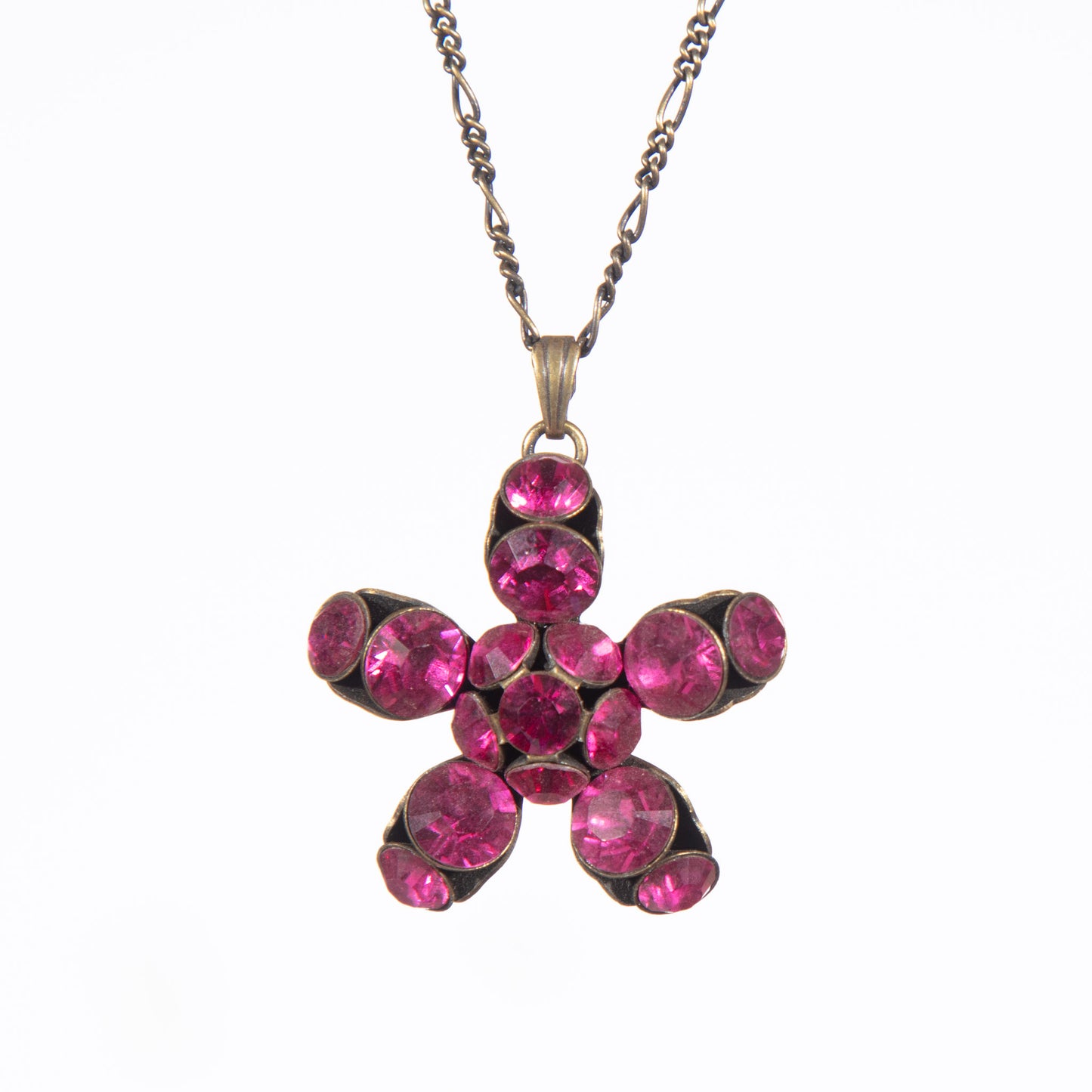 Konplott, Disco Star Dazzling Pendant, Deep Pink/Gold