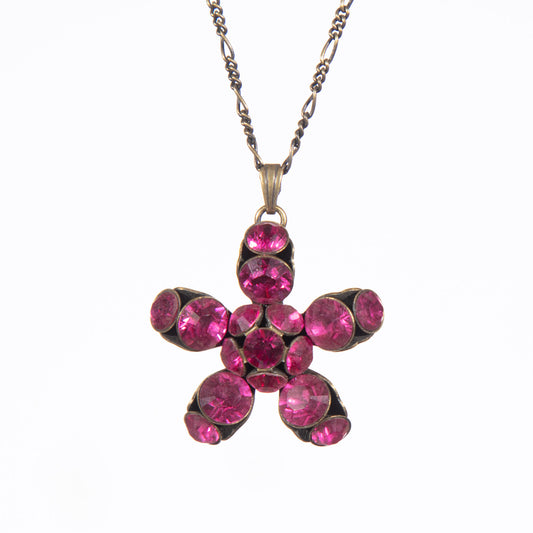 Konplott, Disco Star Dazzling Pendant, Deep Pink/Gold