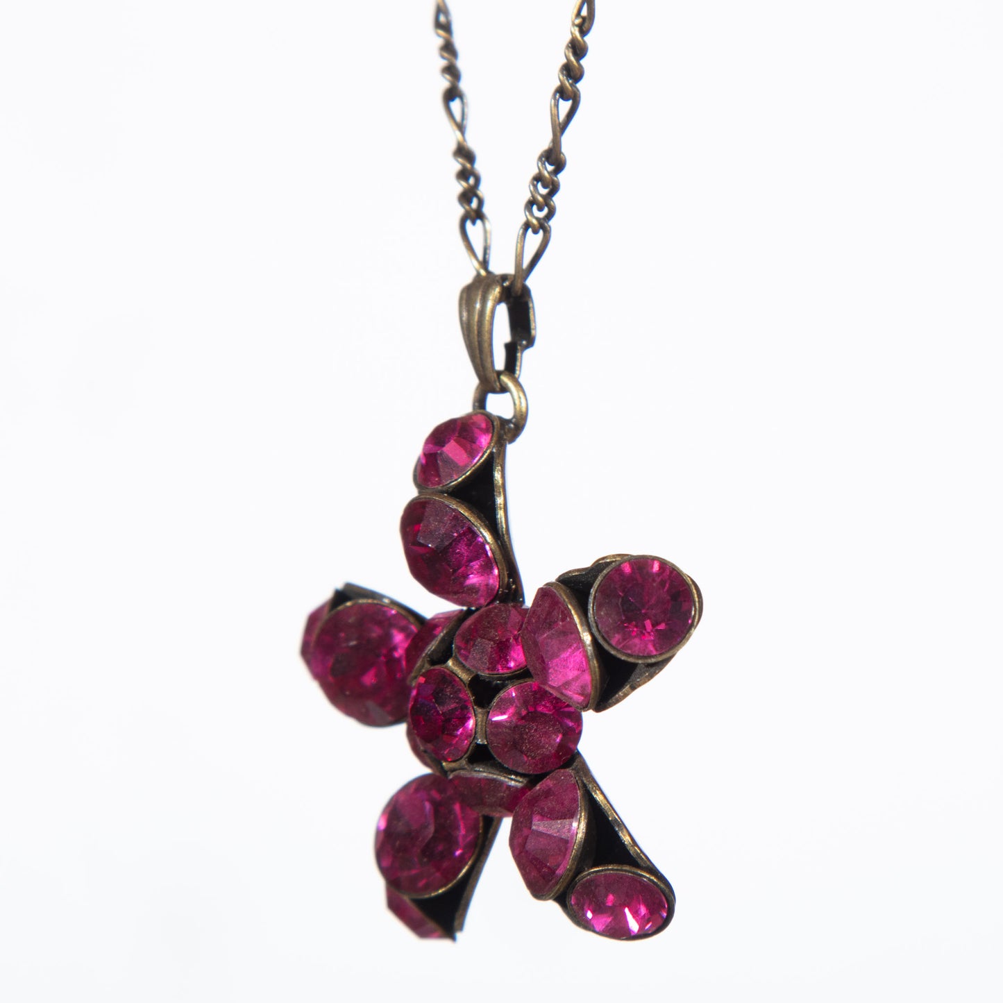 Konplott, Disco Star Dazzling Pendant, Deep Pink/Gold