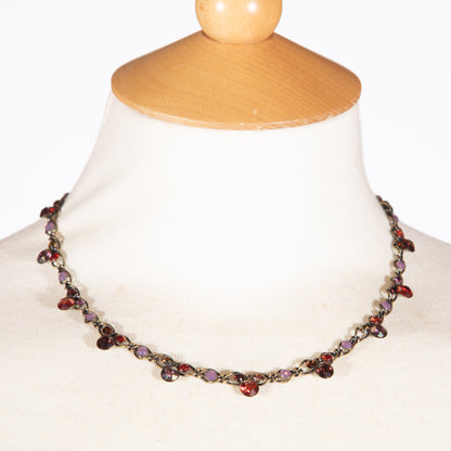 Konplott, Disco Star Enchanting All Round Necklace, Raspberry