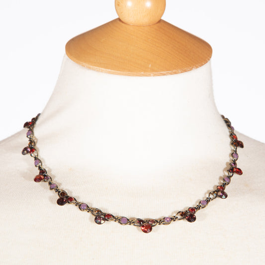 Konplott, Disco Star Enchanting All Round Necklace, Raspberry