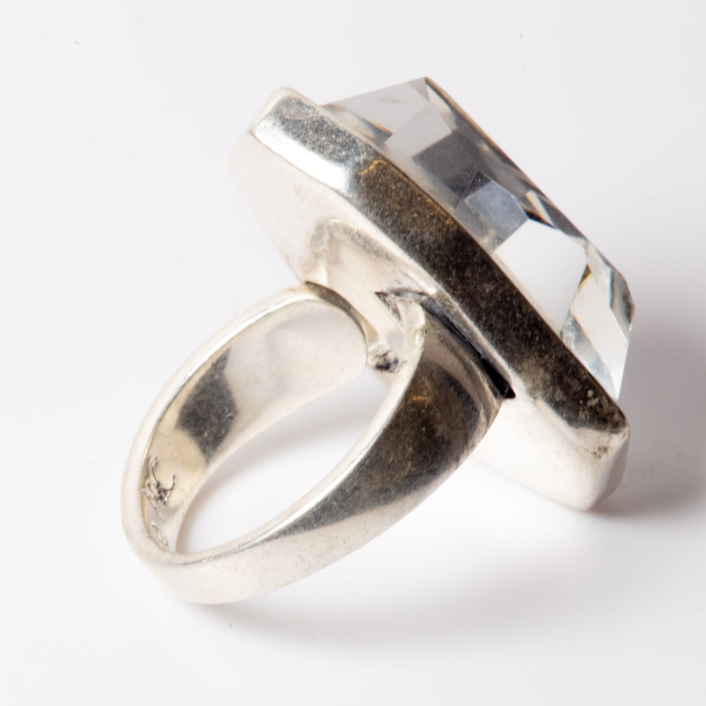 A&C Deer Skull, Faceted Glass Ring