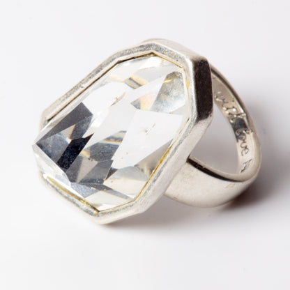 A&C Deer Skull, Faceted Glass Ring