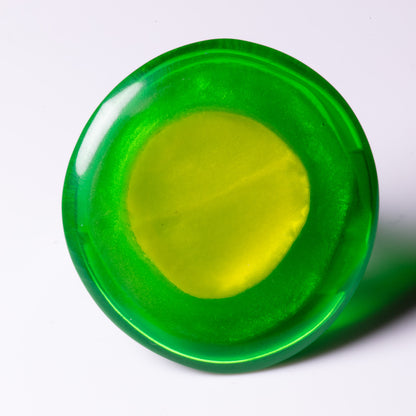 Watch This Space Green & Lime Resin Statement Ring