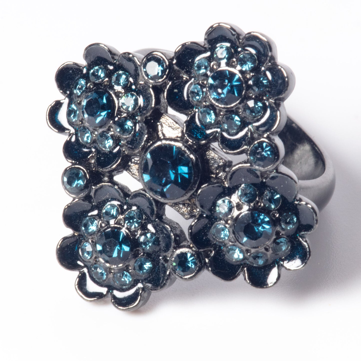 Pilgrim, Expectations, Adjustable Ring in Blue/Hematite