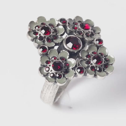 Pilgrim, Expectations, Adjustable Ring in Multi/Silver