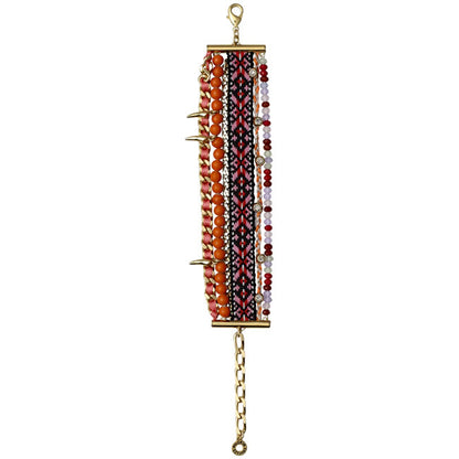 Pilgrim, Bracelet, Gold Plated, Orange