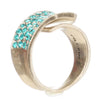 Pilgrim, Adjustable Swirl Ring, Turquoise/Silver
