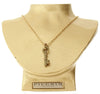 PIlgrim Key Star and Heart Key Pendant Necklace, Turquoise/Gold