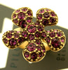 Pilgrim Classic Five Petal Classic Five Petal Flower Ring, Purple/Gold