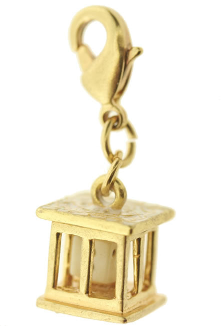 Pilgrim Charms Ready To Play Charm (Dice Inside Cage), Gold