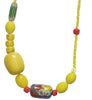 Pilgrim Blessings Long Beaded Necklace, Yellow Mix