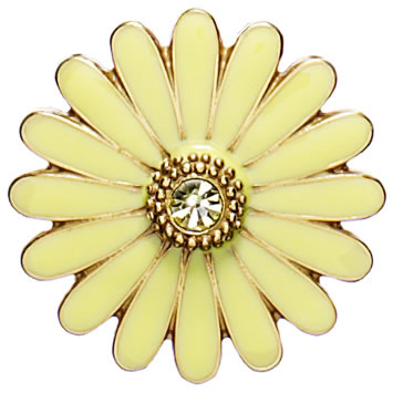 Pilgrim Floral Flower Ring, Yellow/Gold
