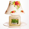 Yankee Candle Shade and tray for Medium Large Candles, Roses