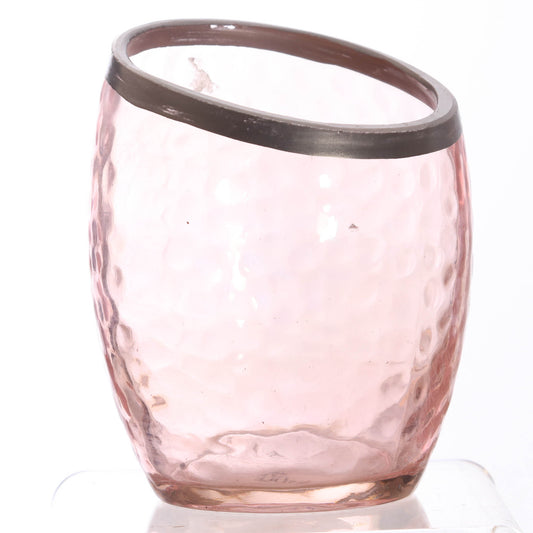 Votive Holder, glass pink elegant design