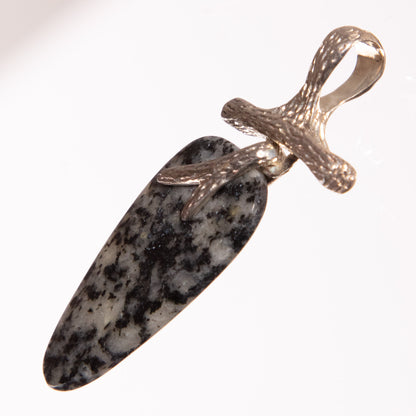 Pendant, Sterling Silver and Leapord Quartz