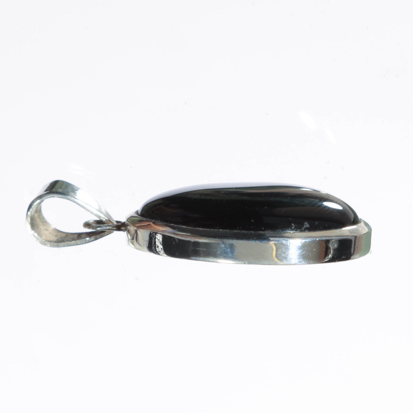 Silver Pendant, Black Onyx