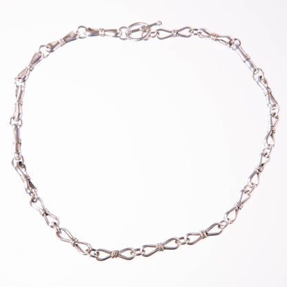 Sterling Silver Split Pin Chain, unusual and bold design