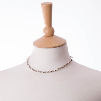 Sterling Silver Split Pin Chain, unusual and bold design