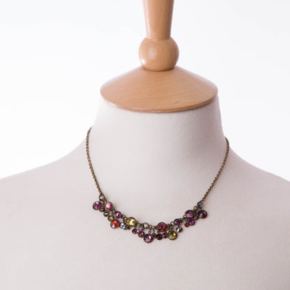 Necklace, Dark Multi/Gold