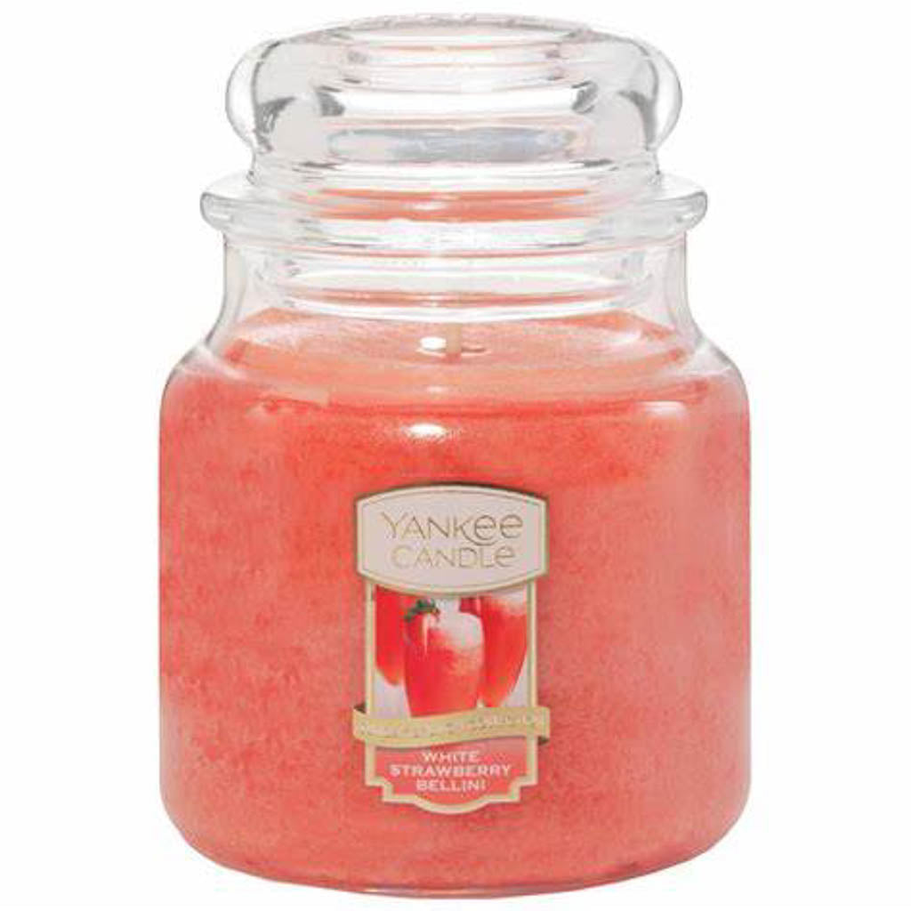 White Strawberry Bellini, Yankee Candle Medium Jar,