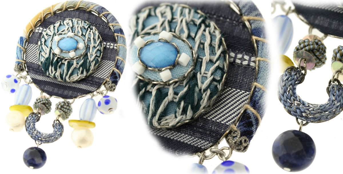 Ayala Bar, Hip Blue Horizon Brooch/Pendant