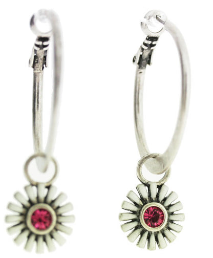 A&C Happy Flowers Hoop Earrings,