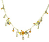 A&C Classic Beauty Beautiful All Round Necklace, Orange/Silver