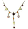 A&C Funky Crystals Beautiful Necklace, Multi/Silver