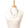 A&C Classic Party Very Long Necklace, Black/Silver
