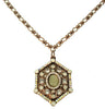 A&C A Little Ethnic Pendant Necklace, White/Opal/Copper
