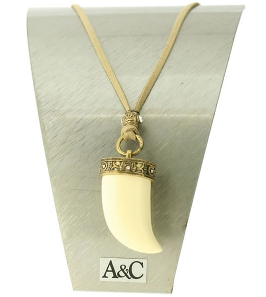 A&C Zanzibar Impresive Necklace, Crystal/Gold
