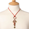 A&C Sparkling Heart Gorgeous Necklace, Red/Gold