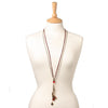 A&C Traditions Stunning Long Necklace, Red/Gold