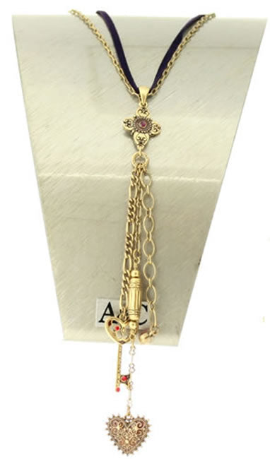 A&C Traditions Wonderful Necklace, Red/Gold